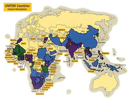 UNIFEM Countries by Map Hero, Inc.