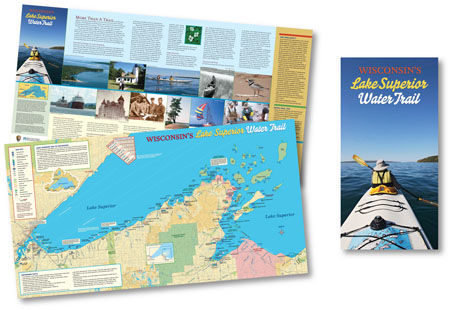 Wisconsin's Lake Superior Water Trail Map by Map Hero, Inc.