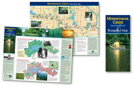 Minnehaha Creek Canoe Route Map by Map Hero, Inc.